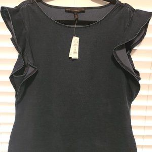 WHBM denim blouse XL